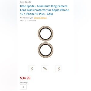 Kate Spade Pave Crystal lens protectors